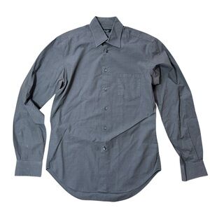 Zara Man Gray Long Sleeve Button Down Shirt Men’s Size M